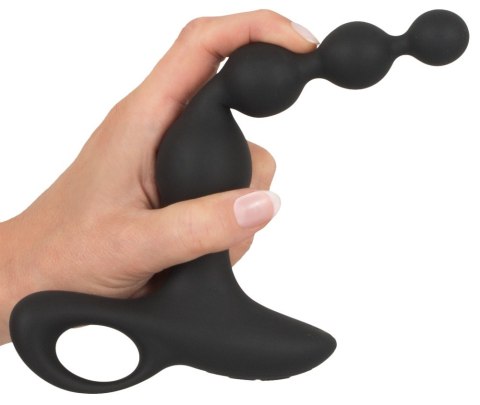 Wibrujące kule analne Black Velvets silikonowe 20 cm USB