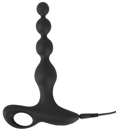 Wibrujące kule analne Black Velvets silikonowe 20 cm USB