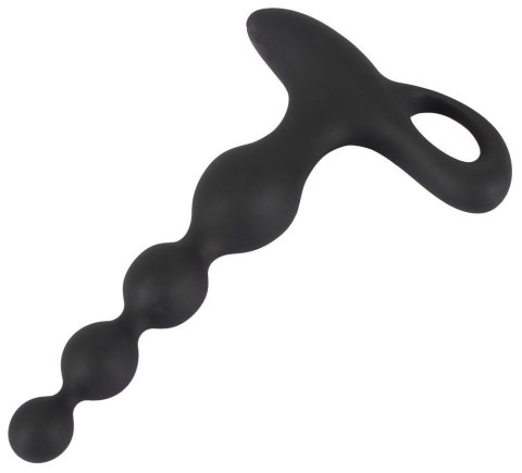 Wibrujące kule analne Black Velvets silikonowe 20 cm USB