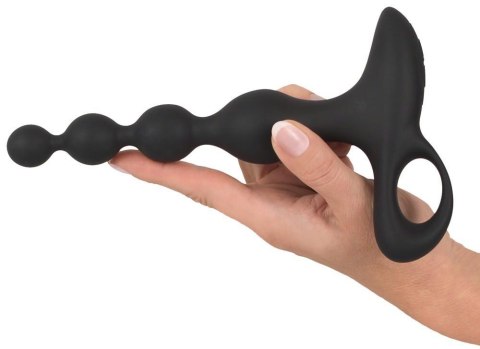 Wibrujące kule analne Black Velvets silikonowe 20 cm USB