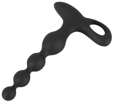 Wibrujące kule analne Black Velvets silikonowe 20 cm USB