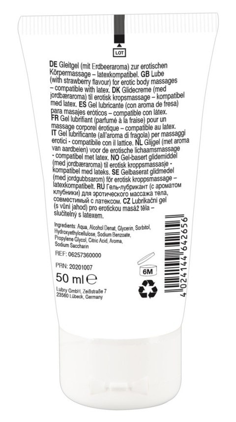 Żel do masażu Lick it! truskawkowy 50 ml