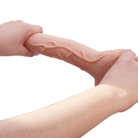 Dildo realistyczne ssące zakrzywione Baile Beautiful Jack cieliste 26 cm