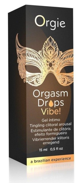 Krople stymulujące Orgie Orgasm Drops Vibe brzoskwinia 15ml