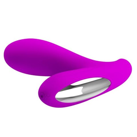 Masażer prostaty silikonowy Pretty Love Backie fioletowy USB 30 funkcji