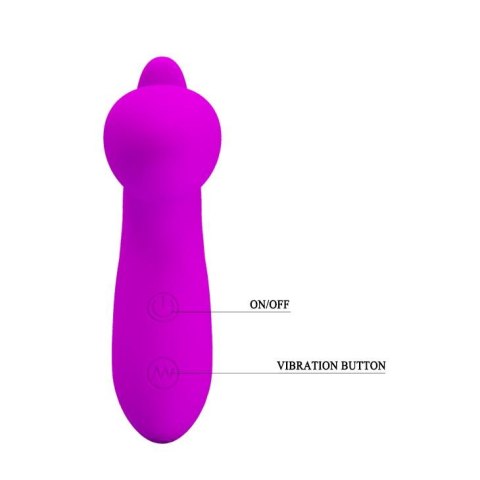 Masażer prostaty silikonowy Pretty Love Backie fioletowy USB 30 funkcji