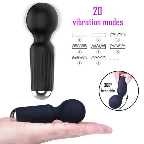 Mini stymulator łechtaczki USB 20 funkcji czarny B Series Magic