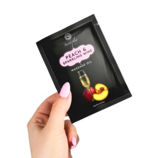 Olejek do masażu brzoskwinia i wino musujące Secret Play 10 ml