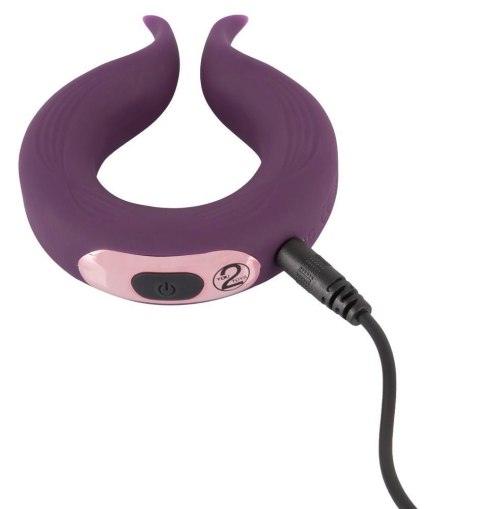 Pierścień erekcyjny wibrujący Couples Choice dwa silniki silikonowy USB