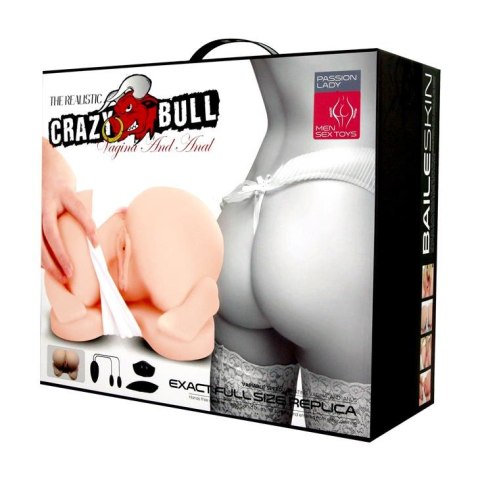 Realistyczna wibrująca cipka i tyłek Crazy Bull Passion Lady