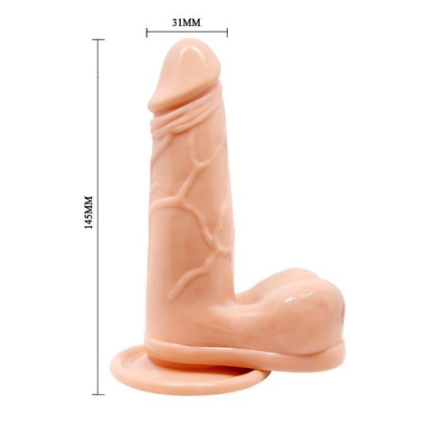 Wibrator realistyczny Baile Barbara Genie 14,5cm z przyssawką