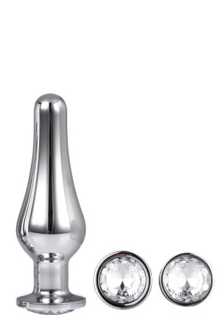 Zestaw Aluminiowych Korków Analnych Gleaming Love Srebrny z Klejnotem