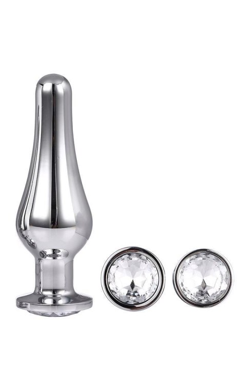 Zestaw Aluminiowych Korków Analnych Gleaming Love Srebrny z Klejnotem