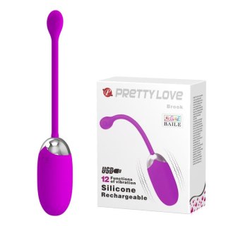 Bezprzewodowe wibrujące jajko Pretty Love Brook 12 funkcji silikonowe