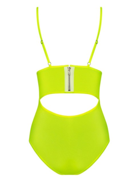 Body neonowe Neonia Obsessive żółty L/XL