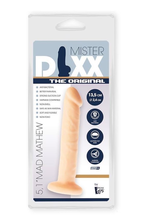 Dildo realistyczne Mr. Dixx Mad Mathew z przyssawką 13.5 cm