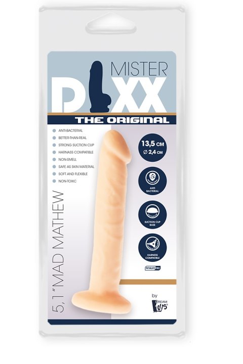 Dildo realistyczne Mr. Dixx Mad Mathew z przyssawką 13.5 cm