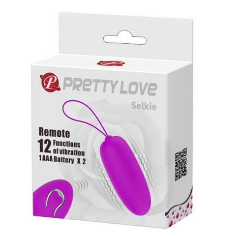 Jajko wibrujące bezprzewodowe Pretty Love Selkie 12 trybów zdalne