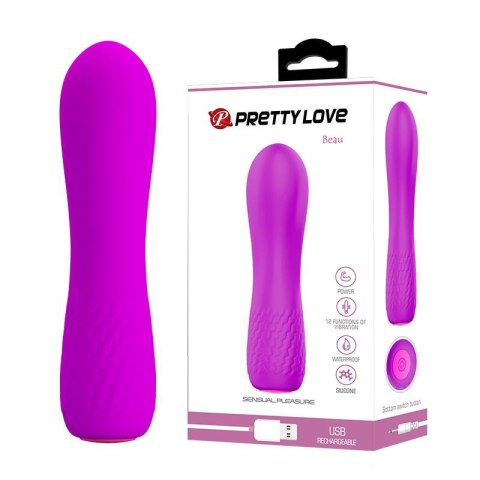 Masażer wibracyjny Pretty Love Beau silikonowy 12 funkcji