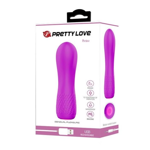 Masażer wibracyjny Pretty Love Beau silikonowy 12 funkcji
