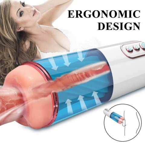 Masturbator wibrujący z ssaniem B Series Fox USB