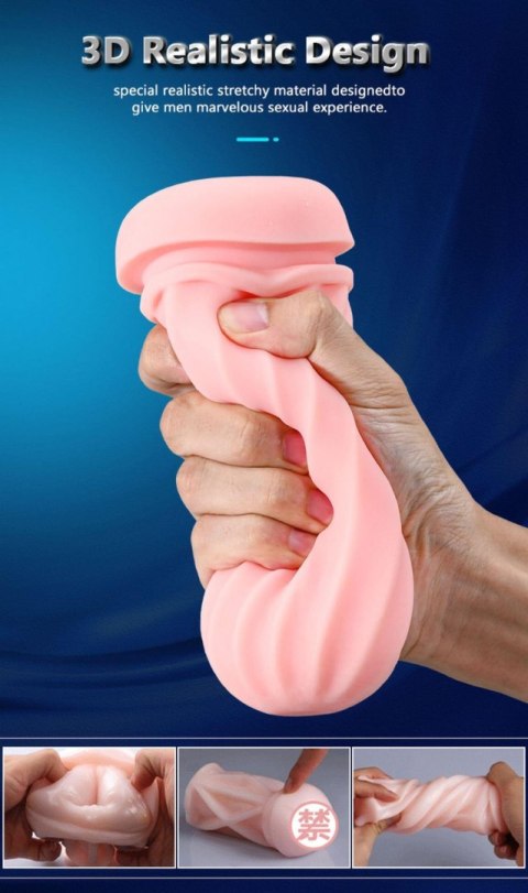 Masturbator wibrujący z ssaniem B Series Fox USB