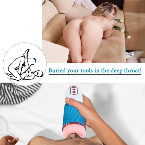 Masturbator wibrujący z ssaniem B Series Fox USB