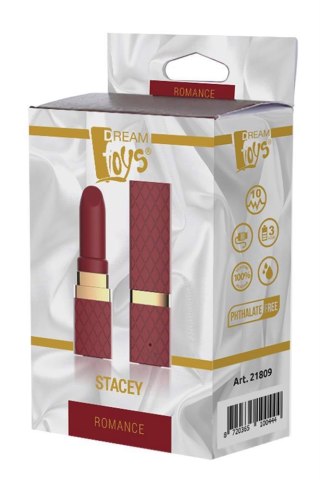 Mini wibrator Romance Stacey bordowy USB silikonowy