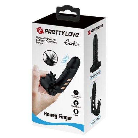 Nakładka wibracyjna na palce Pretty Love Honey Finger 10 funkcji