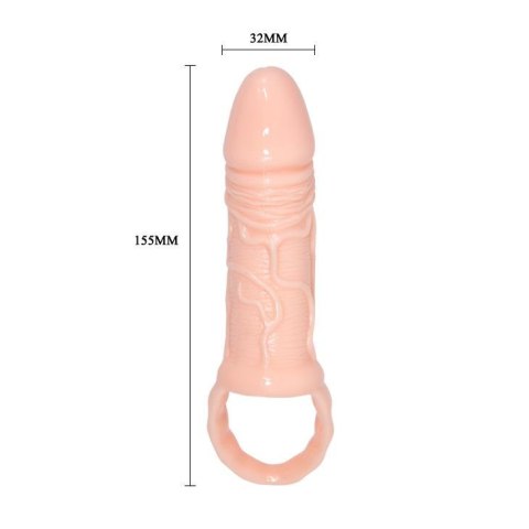 Przedłużka na penisa z kulkami Pretty Love Breyden