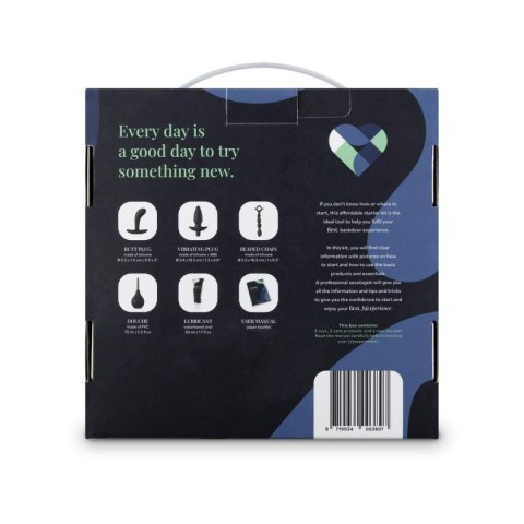 Zestaw analny starter Backdoor S EasyToys czarny silikonowy