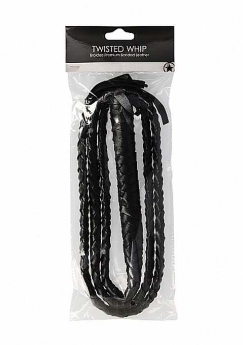 Bicz pleciony Ouch Twisted Whip czarny