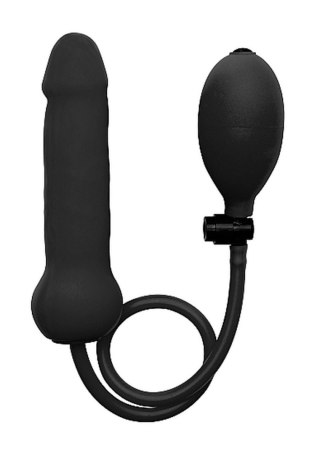 Dildo nadmuchiwane silikonowe Ouch realistyczne czarne 16 cm