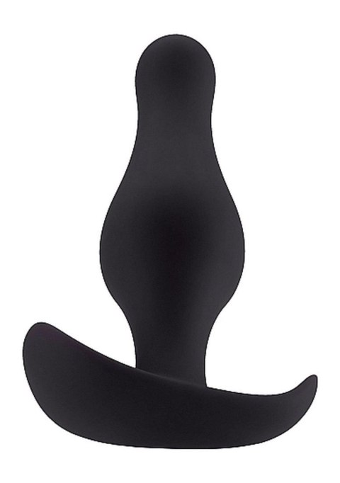Korek analny z rączką ShotsToys silikonowy mały czarny 9 5 cm