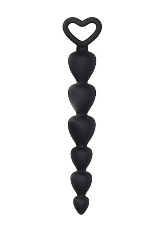 Kuleczki analne silikonowe ShotsToys czarne 15 cm