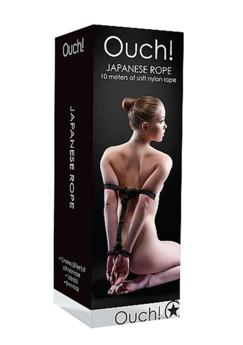 Lina nylonowa Ouch Japanese Rope czarna 10 m
