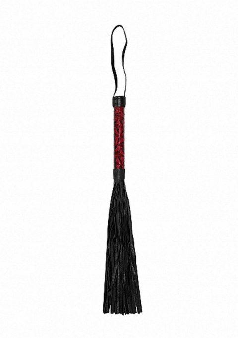 Luksusowy bicz Ouch bordowy 38,5 cm