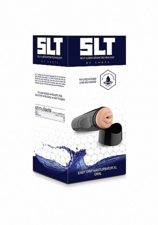 Masturbator samonawilżający SLT XL oralny cielisty
