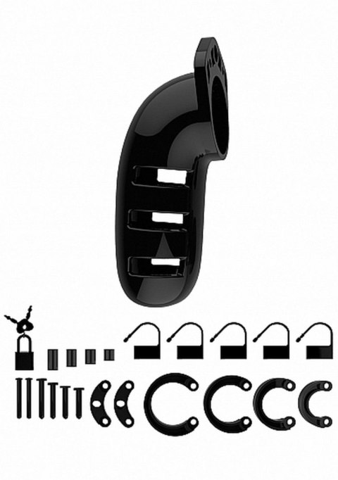 Pas cnoty regulowany ManCage 06 czarny 14 cm