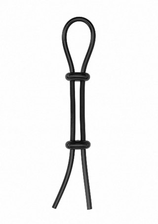 Pierścień erekcyjny regulowany Double Stretch Booster ShotsToys czarny