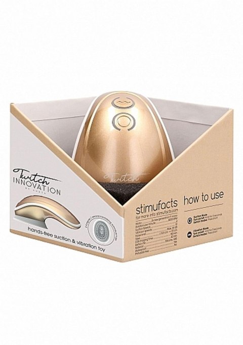Stymulator łechtaczki ssący wibrujący Innovation złoty USB