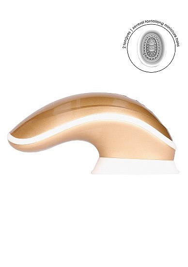 Stymulator łechtaczki ssący wibrujący Innovation złoty USB