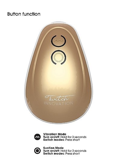 Stymulator łechtaczki ssący wibrujący Innovation złoty USB