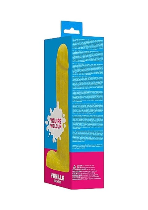 Waniliowe mydło w kształcie penisa z jądrami SLine 18 cm