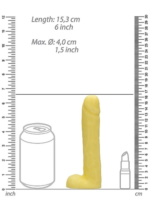 Waniliowe mydło w kształcie penisa z jądrami SLine 18 cm