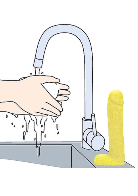 Waniliowe mydło w kształcie penisa z jądrami SLine 18 cm