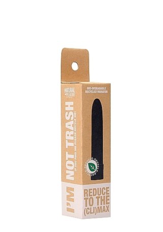 Wibrator biodegradowalny Natural Pleasure czarny 14 cm