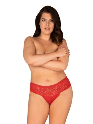 Figi Obsessive Blossmina koronkowe czerwone 4XL 5XL