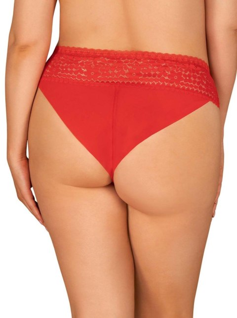 Figi Obsessive Blossmina koronkowe czerwone 4XL 5XL