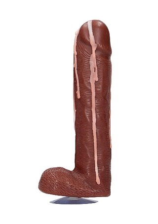 Mydło w kształcie penisa z jądrami S-Line brązowe 18 cm